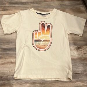 Cream Graphic Kids T-Shirt size 7